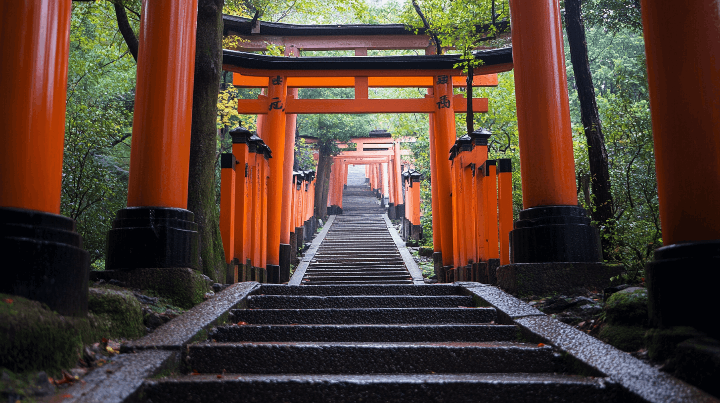 Torii gate tunnel